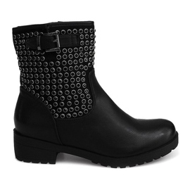Motoriserede støvler med studs 1639 sort