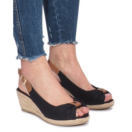 Sorte Zoe espadrilles kile sandaler