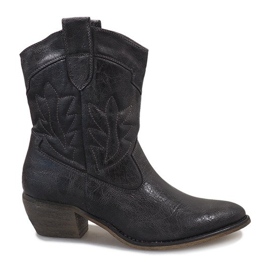 Grå cowboystøvler 10601-1