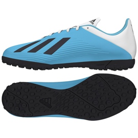 Adidas X 19.4 Tf M F35345 blå sko