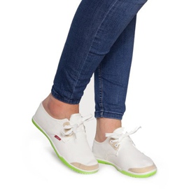 Lycra BL181 hvide slip-on sneakers