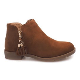 Ruskind støvletter Jodhpur 8565 Camel brun