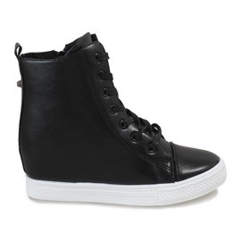 Sorte klassiske kile sneakers DD476-1