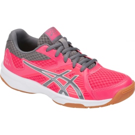 Asics Upcourt 3 Gs Jr 1074A005-700 volleyballsko flerfarvet lyserød