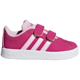 Adidas Vl Court 2.0 Cmf Jr F36406 sko lyserød
