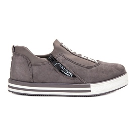 SHELOVET Love Suede Sportssko grå