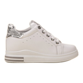 SHELOVET Wedge Sneakers hvid