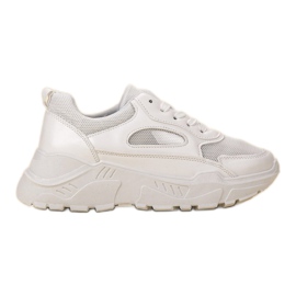 SHELOVET Moderigtige sneakers hvid