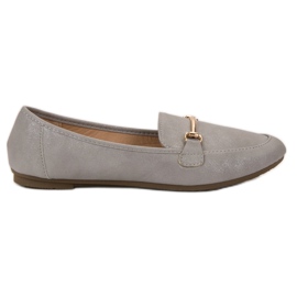SHELOVET Eco læder loafers grå