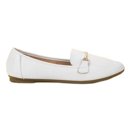 SHELOVET Eco læder loafers hvid