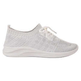 Ideal Shoes Tekstil sportsfodtøj hvid