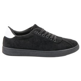 Ideal Shoes Sorte snøresko
