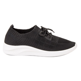 Ideal Shoes Tekstil sportsfodtøj sort