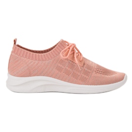 Ideal Shoes Tekstil sportsfodtøj lyserød