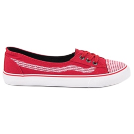 J. Star Røde sneakers hvid