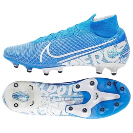 Nike Mercurial Superfly 7 Elite Ag Pro M AT7892 414 blåhvide sko flerfarvet