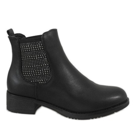 Kayla Shoes Sort isolerede høje hæle støvler 88053