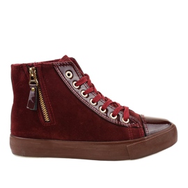 JX-95 røde høje sneakers