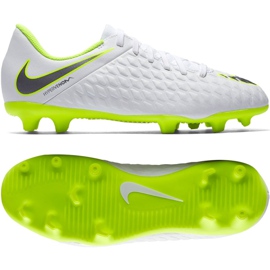Nike Hypervenom Phantom 3Club Fg Jr AJ4146-107 fodboldsko hvid