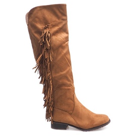 Varme ruskindstøvler Boho B13H Camel brun
