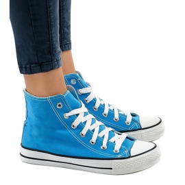 Blå klassiske høje sneakers DTS8224-16