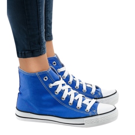 Blå klassiske høje sneakers DTS8222-14