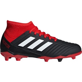 Adidas Preadtor 18.3 Fg Jr DB2318 fodboldstøvler sort sort