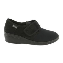 DR.ORTO Befado dametøfler med velcro, pu 033D002, sorte