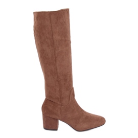 Brune høje hæle YQ218P Camel