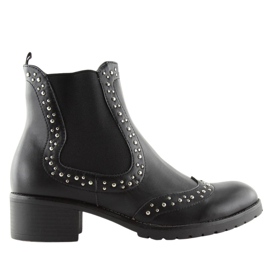 Sort Jodhpur støvler med nitter FC-H63 Sort