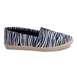 Linned Espadrilles TC-15 blå sneakers