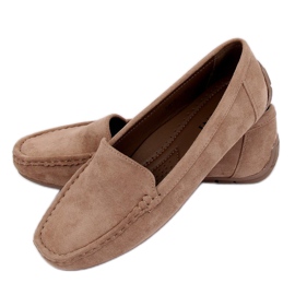 Kvinder beige loafers R812-1 Khaki brun flerfarvet