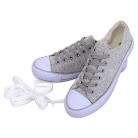 Grå Kvinders grå sneakers B74-28 Grå