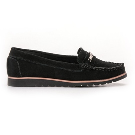 Filippo Komfortable læder loafers sort