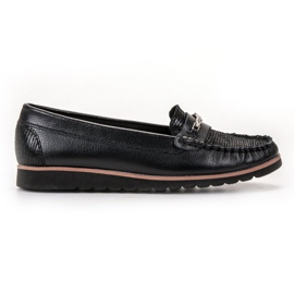 Filippo Komfortable læder loafers sort