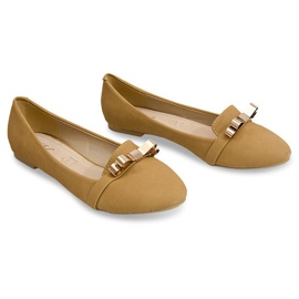 Smukke ballerinaer med en metalbue 356 beige