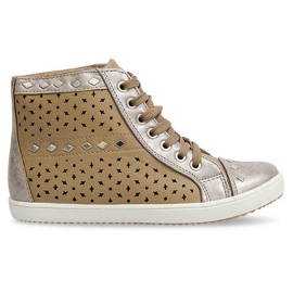 High-top sneakers med Studs G (3) Camel brun