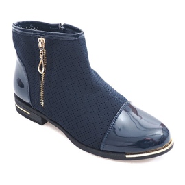 Openwork Elegante støvler B8107 Marineblå