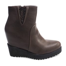 Wedges 8E8505 Khaki Wedge Støvler flerfarvet