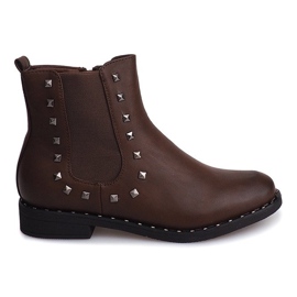 Støvler med Studs Z-01 Camel brun