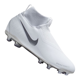 Nike Phantom Vsn Academy Df Mg Jr AO3287-100 fodboldsko hvid hvid