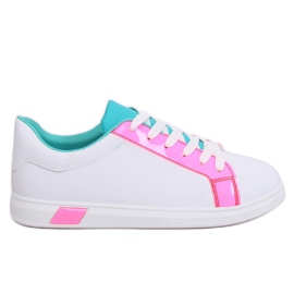 Dame sneakers W-3116 Fushia hvid flerfarvet