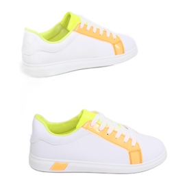 Dame sneakers W-3116 Orange hvid gul