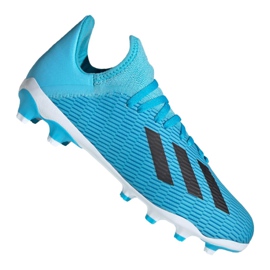 Adidas X 19.3 Mg Jr EF7550 fodboldstøvler blå blå