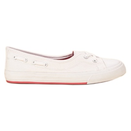 J. Star Stilfulde lave sneakers hvid