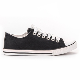 SHELOVET Sneakers bundet med et bånd sort