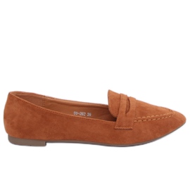 Kvinders loafers camel 99-262 Camel brun