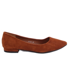 Ballerinas med mandeltåkapper RC-76 Camel brun