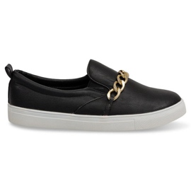 Sneakers Slip On L-57 Sort