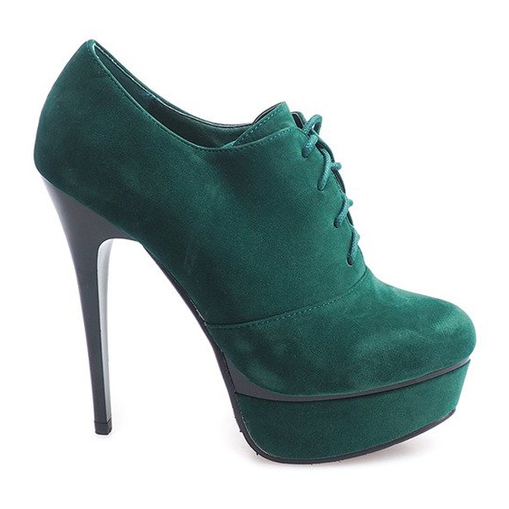 Elegante støvler på høj hæl 7146 grøn